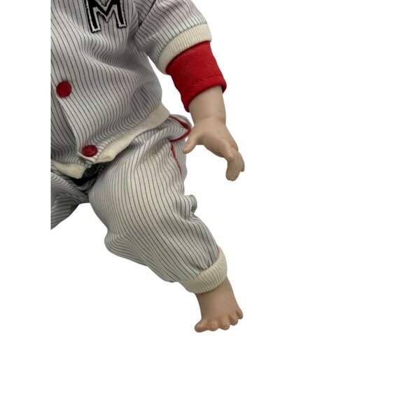 Vintage Yolanda Bello Signed Michael Baseball Baby Boy Porcelain Doll 11" - Picture 3 of 16